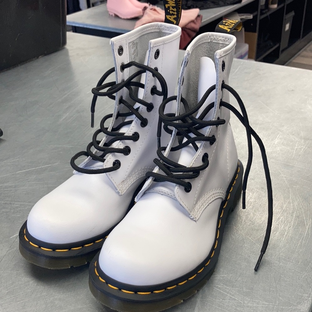 Dr. Martens White Boot